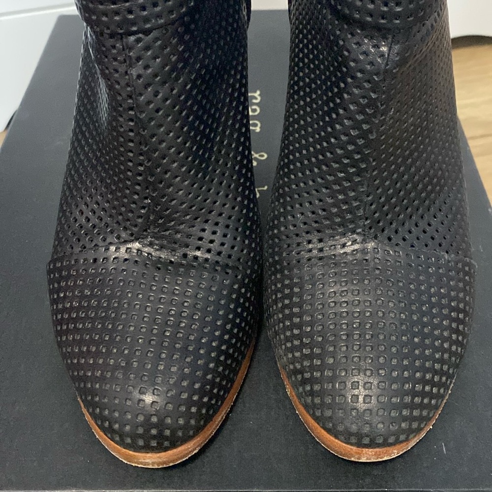 Rag & Bone perforated leather boots 8 - Picture 2 of 10